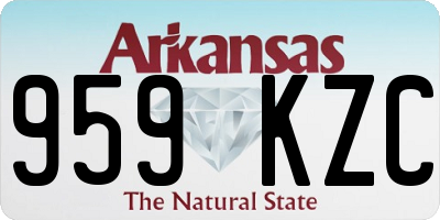AR license plate 959KZC