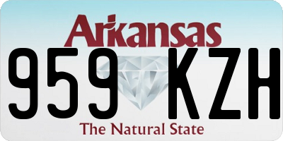 AR license plate 959KZH