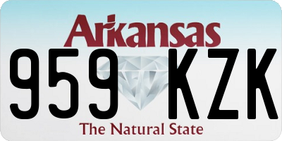 AR license plate 959KZK
