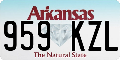 AR license plate 959KZL