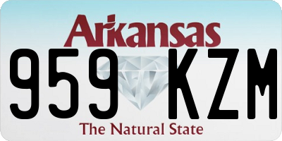 AR license plate 959KZM