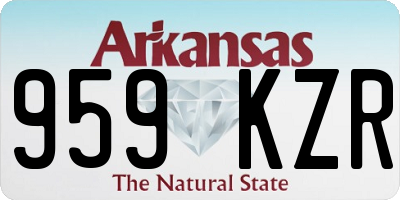 AR license plate 959KZR