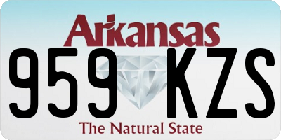 AR license plate 959KZS