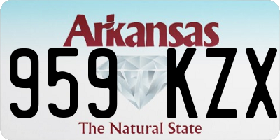 AR license plate 959KZX