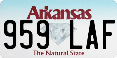 AR license plate 959LAF