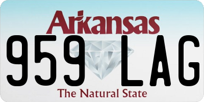 AR license plate 959LAG