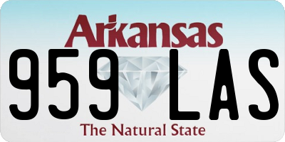 AR license plate 959LAS