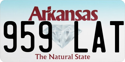 AR license plate 959LAT