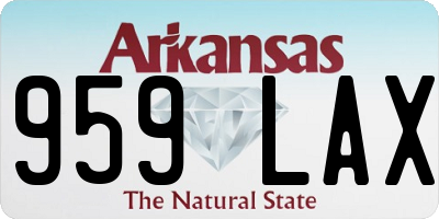 AR license plate 959LAX