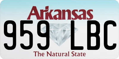 AR license plate 959LBC