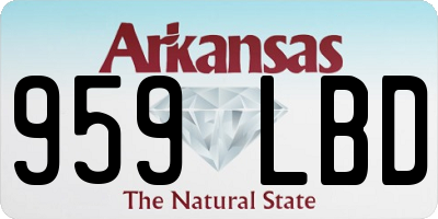 AR license plate 959LBD