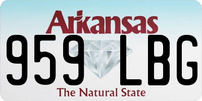 AR license plate 959LBG