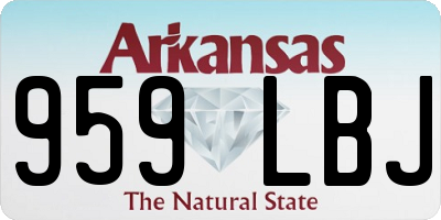 AR license plate 959LBJ