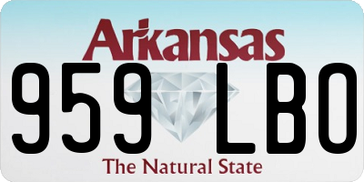 AR license plate 959LBO