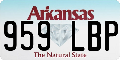 AR license plate 959LBP