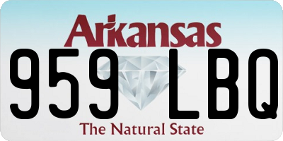 AR license plate 959LBQ