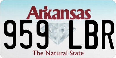 AR license plate 959LBR