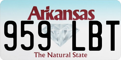 AR license plate 959LBT