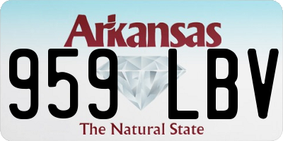 AR license plate 959LBV