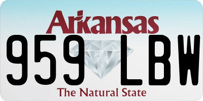 AR license plate 959LBW