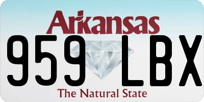 AR license plate 959LBX