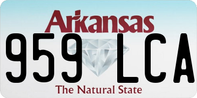 AR license plate 959LCA