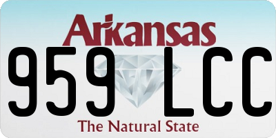 AR license plate 959LCC