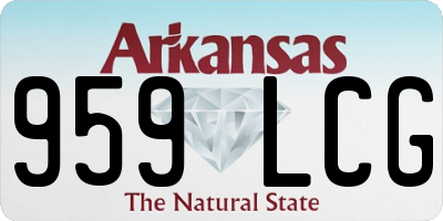 AR license plate 959LCG