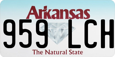 AR license plate 959LCH