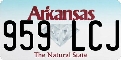 AR license plate 959LCJ