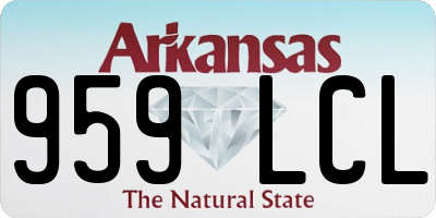 AR license plate 959LCL