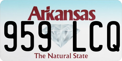 AR license plate 959LCQ
