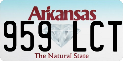 AR license plate 959LCT