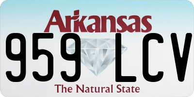 AR license plate 959LCV