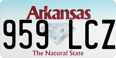 AR license plate 959LCZ