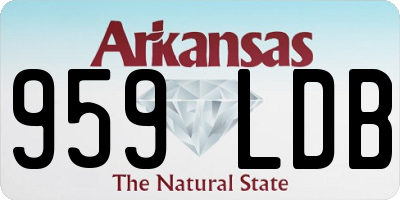 AR license plate 959LDB