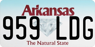 AR license plate 959LDG