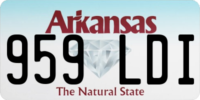 AR license plate 959LDI