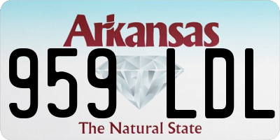 AR license plate 959LDL