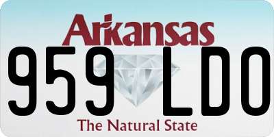 AR license plate 959LDO