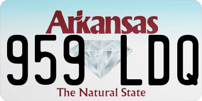 AR license plate 959LDQ
