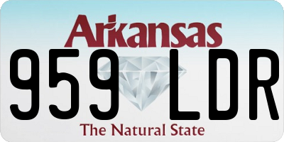 AR license plate 959LDR