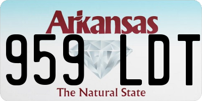 AR license plate 959LDT