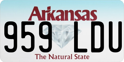 AR license plate 959LDU