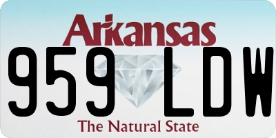 AR license plate 959LDW