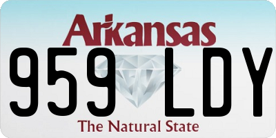 AR license plate 959LDY