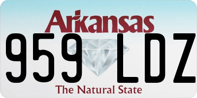 AR license plate 959LDZ