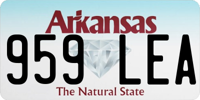 AR license plate 959LEA