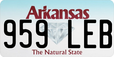 AR license plate 959LEB
