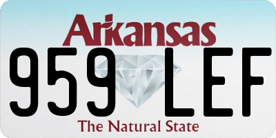 AR license plate 959LEF